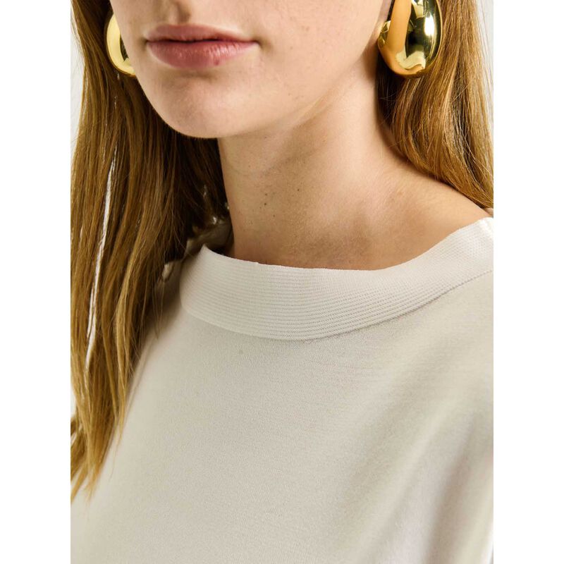 Veronika Maine Slash Neck Cap Sleeve Knit image number 2